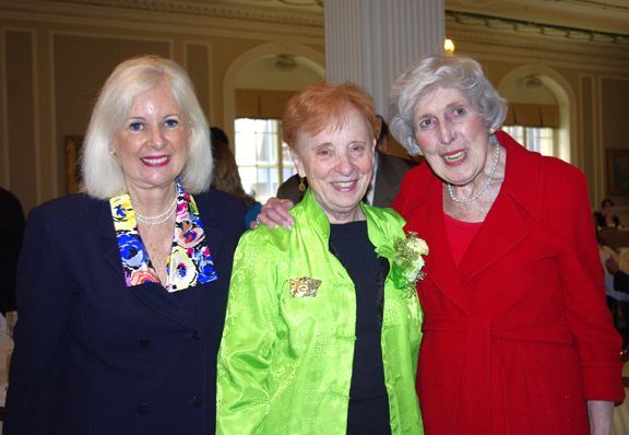Judge Murphy (center) is congratulated by Hon. Rhoda Davis Sweeney  and Justice Mary Ann McMorrow