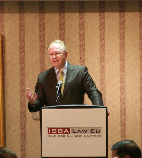 Chief Justice Kilbride delivers his speech