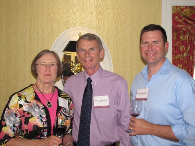 New admittee Neill P. Schurter of Urbana with his wife Barb and son, Brian - also a new admittee.