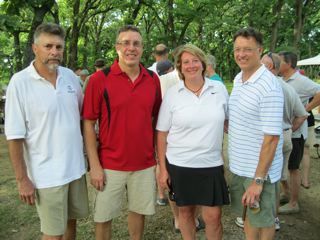 Don and Don Shriver, Jean Schroeder and ISBA President John G. Locallo