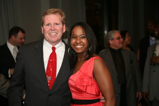 Event co-chair Kenya Jenkins-Wright and Timothy Kelly of Bloomington