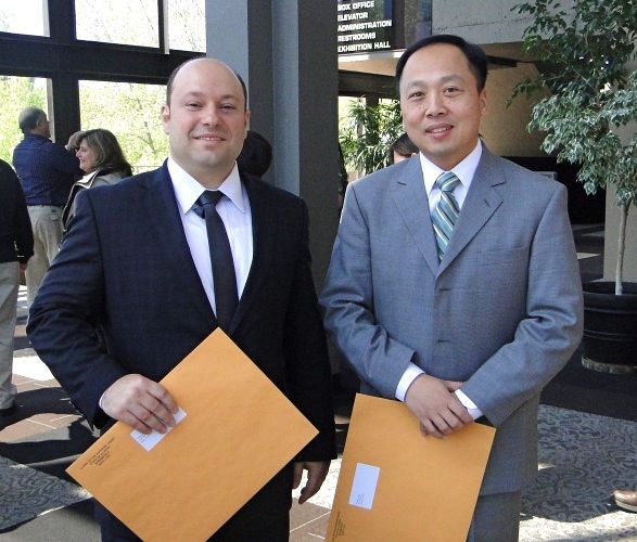 New admittees Tim Garris of Elgin and Jing Feng Song of Chicago 