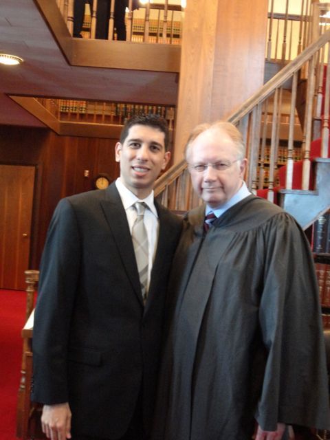 Chief Justice Kilbride and new admittee Firas Abunada