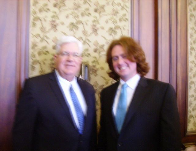 Hon. Brian L. McPheters and his son, new admittee Tyler McPheters 