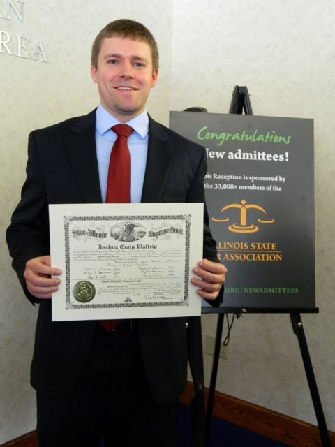 New admittee Joshua C. Waltrip (Springfield) 