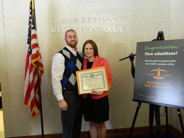 New admittee Kateah M. McMasters with her husband