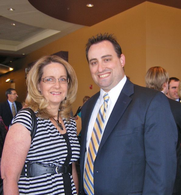 New Admittee Curtis Niewald with his mother Pam.