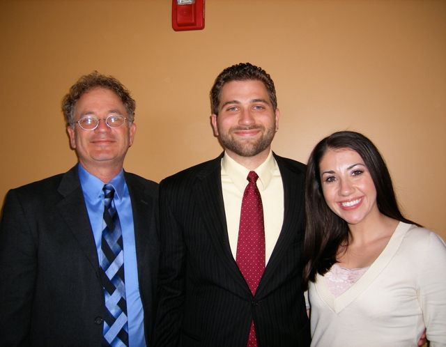 Helping new admittee Jonathan Kibler celebrate the day were his wife Amanda and his father Keith, who has been a lawyer for 31 years.