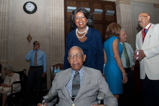 Judge Leighton and Hon. Dorothy Brown, Clerk of the Circuit Court of Cook County