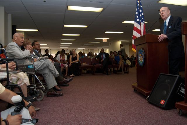 Hon. William J. Bauer, United States Court of Appeals for the Seventh Circuit, congratulated Judge Leighton, who is a friend and colleague.