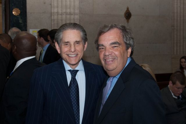 John Simon, a partner at Jenner & Block and Chair of the Illinois Supreme Court Historic Preservation Commission, and Hon. John P. Daley, 11th District Commissioner, Cook County Board of Commissioners.