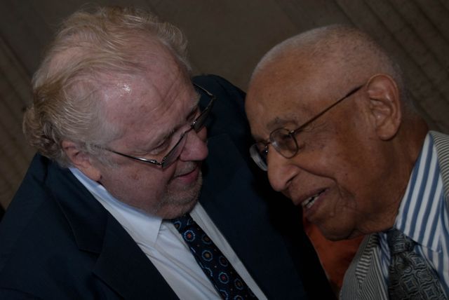 Criminal defense attorney Ed Genson and Judge Leighton