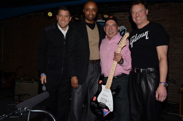 The winner of the guitar autographed by the Rolling Stones