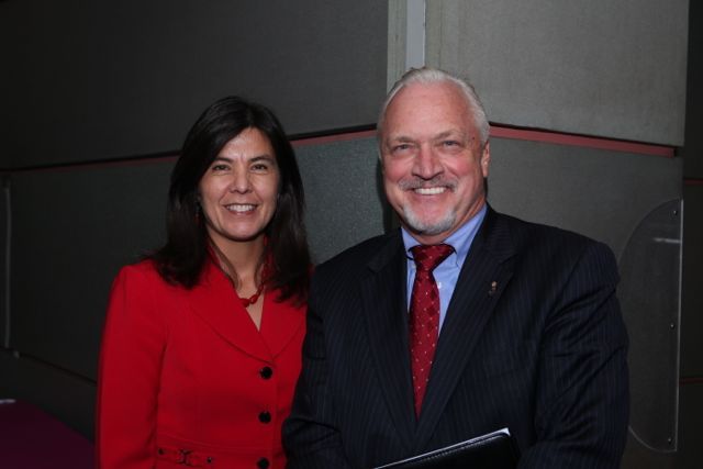 Cook County State's Attorney Anita Alvarez and Chicago Alumni Chapter Board member Royal F. Berg.