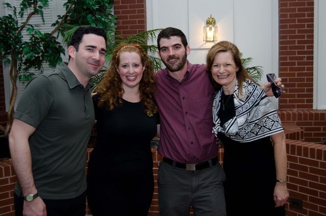 Champion Irish step dancer Kevin Horan; Irish step dance instructor Clare Orr; champion Irish step dancer Patrick Dillon; Julie Ann Sebastian