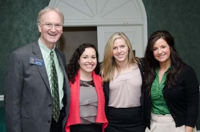 PAD District XI Justice John K. Norris and PAD student leaders from DePaul University College of Law and The John Marshall Law School
