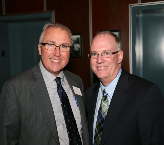 ISBA 3rd Vice President Umberto Davi and ISBA President John E. Thies