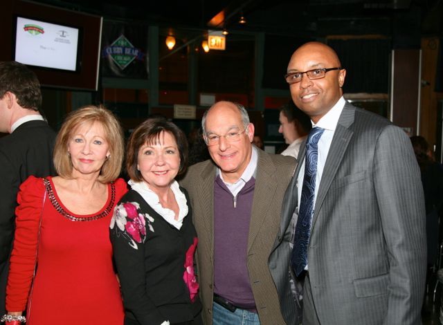 Jan Davi, Marnell Felice, ISBA Past President Mark Hassakis and ISBA Board member Vince Cornelius