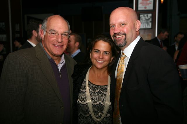 ISBA Past President Mark Hassakis with past YLD Chair Shawn Kasserman and his wife