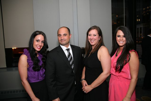 ISBA Board members Frank Sommario and Gina DeBoni (middle) enjoy the evening with guests