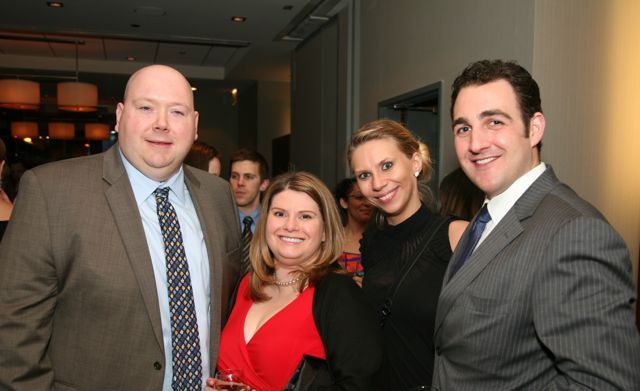 Past YLD Council member Nathan Lollis, YLD Council member Deborah Lollis, Iryna Martyniv and incoming YLD Secretary Chris Niro