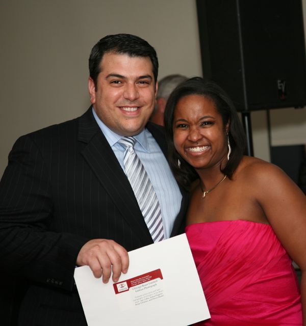 YLD Council member Tarek Fadel and YLD Soiree Co-Chair Kenya Jenkins-Wright