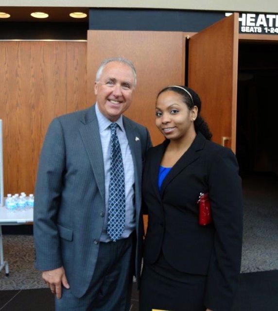 ISBA 3rd Vice President Umberto S. Davi and new admittee Krisin Hope Carter.