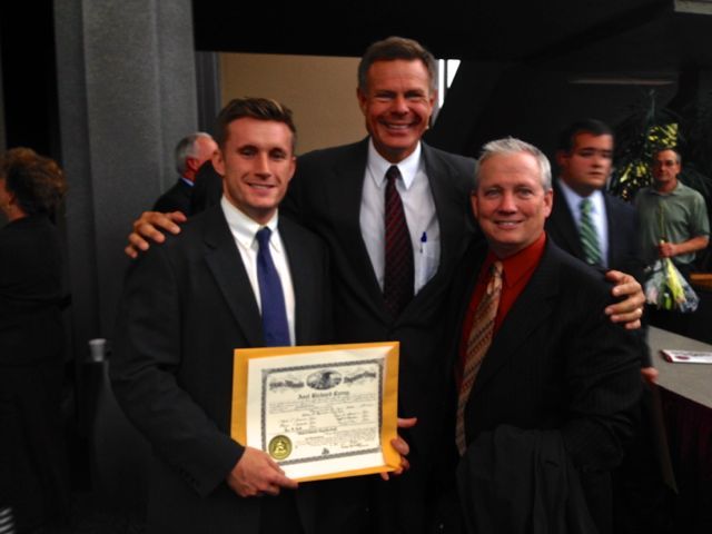 New admittee Axel R. Cerny, David Winthers, Terry Mullers