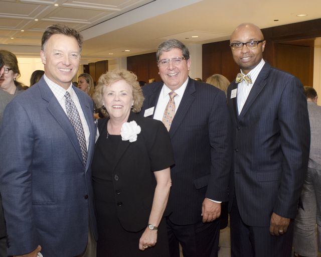 ISBA Past President John G. Locallo, ISBA Past President Irene Bahr, ISBA President-elect Richard D. Felice and ISBA 3rd Vice President Vincent F. Cornelius