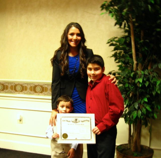 New admittee Jazmin Newton-Butt with her sons