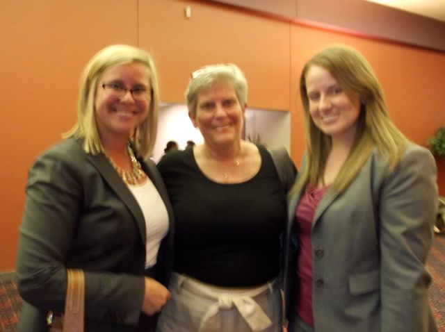 New admittees Margaret Gentzen (left) and Angie Danis (right) with Margaret's mother Jane Devereux.