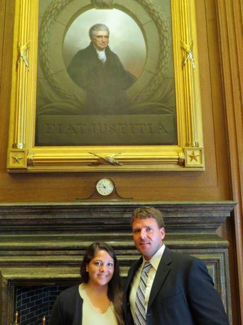 Admittee Chris Stemler and wife Priya