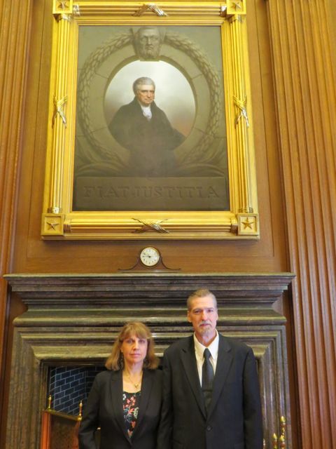 Admittee Dianne Onichimowski and her husband Michael J. O'Rourke