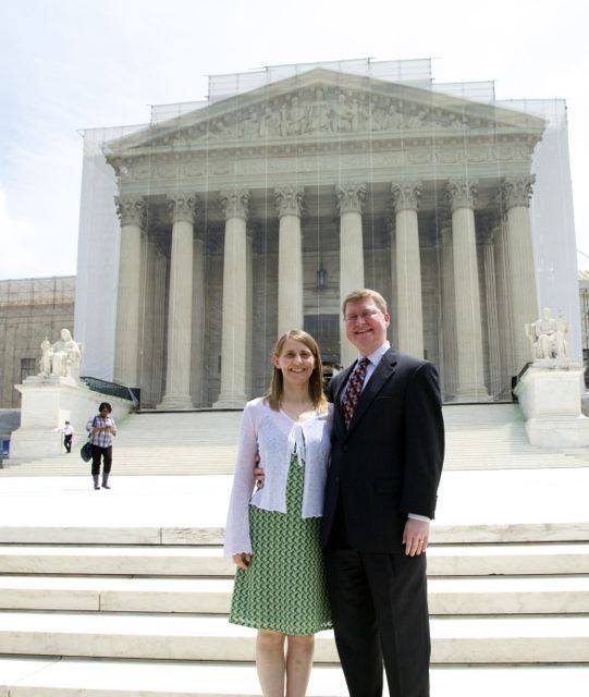 Admittee Joshua Stegeman his wife Amanda