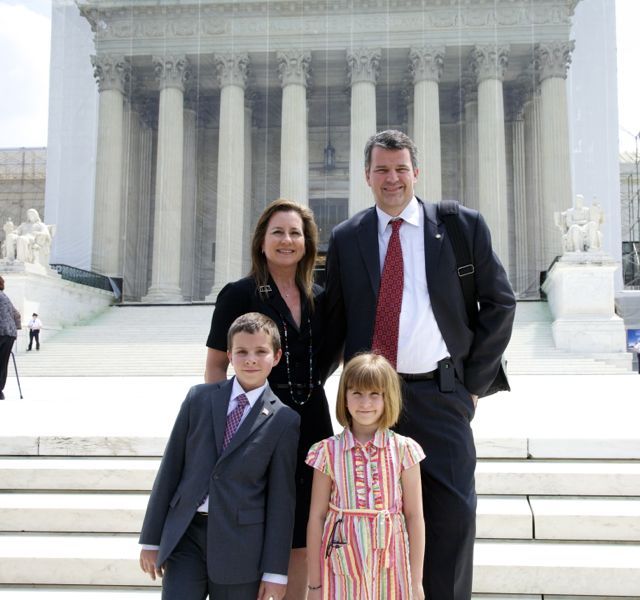 Admittee Vanessa Clohessy and family