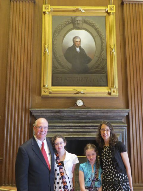 ISBA President John Thies and family