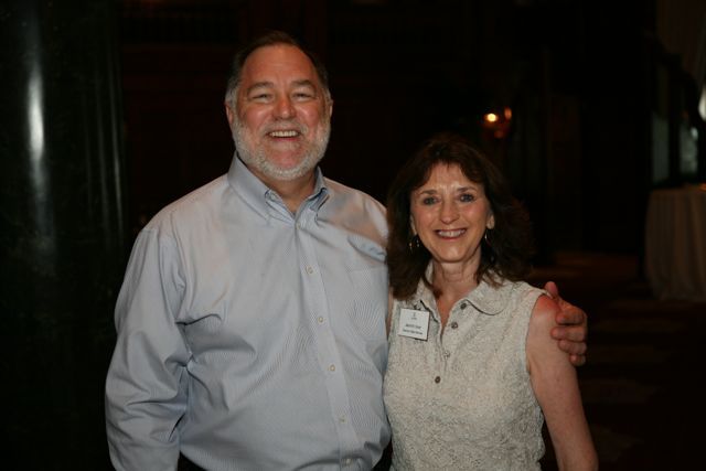 ISBA Executive Director Bob Craghead and event organizer ISBA Director of Bar Services Janet Sosin