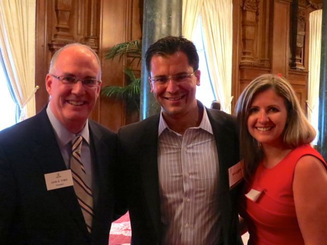 John Thies, Aaron DeAngelis and Liliya DeAngelis