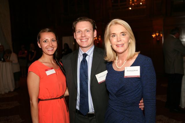 Lacy Frydrych with admittees Brad and Margaret Bennett