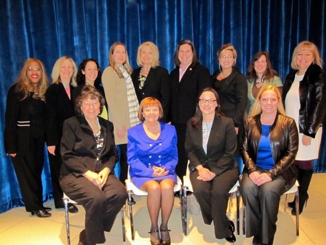The ISBA Women & the Law Committee, chaired by Mary Petruchius (seated, second from left), presented this event.