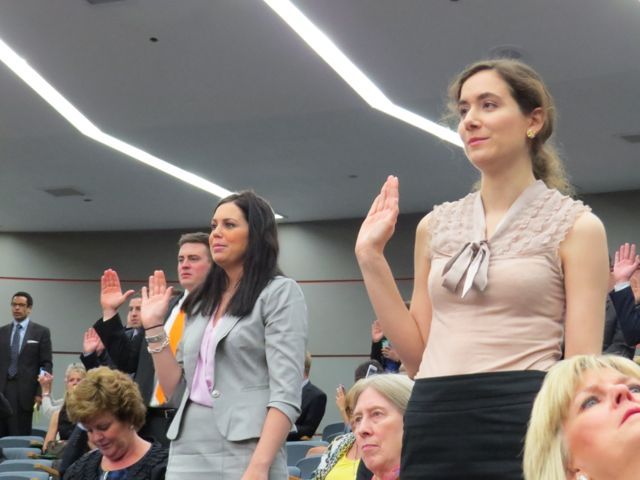 New admittees take the oath