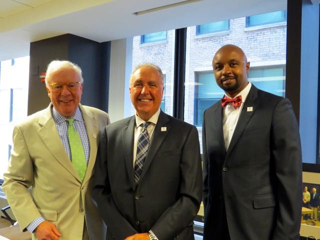 Past President John G. O'Brien, President Umberto S. Davi and President-elect Vincent F. Cornelius