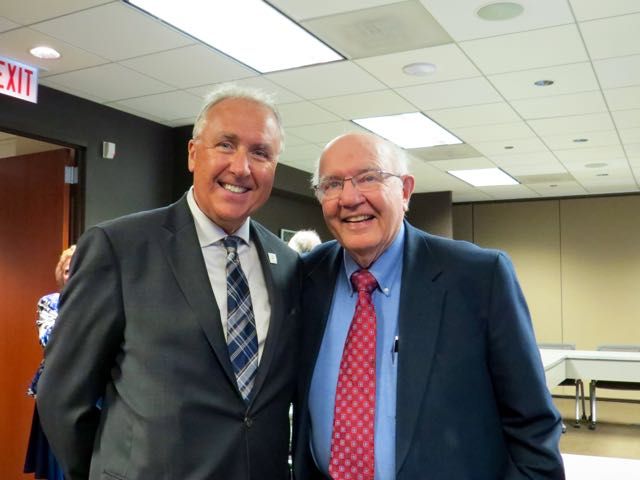 President Umberto S. Davi with Past President Richard L. Thies
