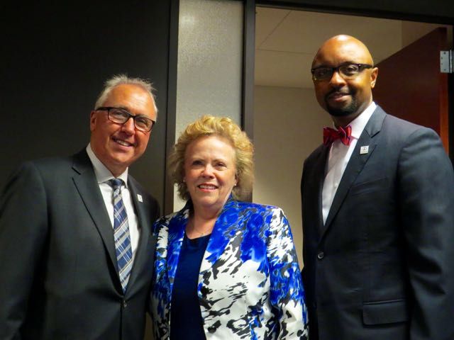 President Umberto S. Davi with Past President Irene F. Bahr and President-elect Vincent F. Cornelius 