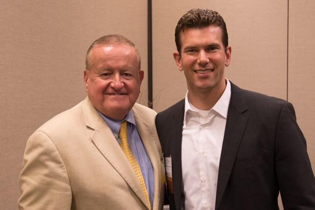 ISBA President-elect Hon. Russell W. Hartigan (right) and new YLD Chair George L. Schoenbeck, III
