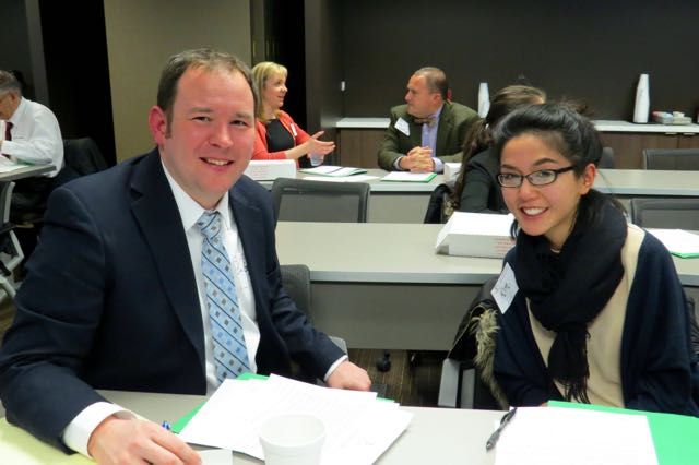 Mentor James Gay and mentee Kimberly Leung
