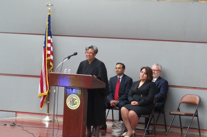 Hon Cythia Y. Cobbs congratulates the new class on behalf of the Court and moves for admission of the class