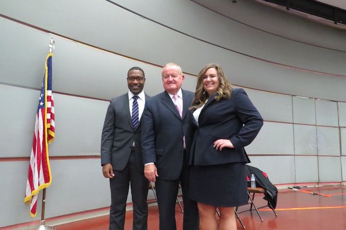 Azar Alexander, Hon. Russell Hartigan, and Adriana Preston
