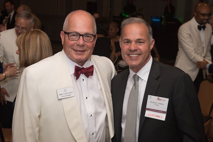 Second vice president Jim McCluskey and Richard L. Pullano
