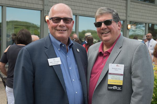 Second vice president Jim McCluskey&nbsp;and past president Richard Felice

